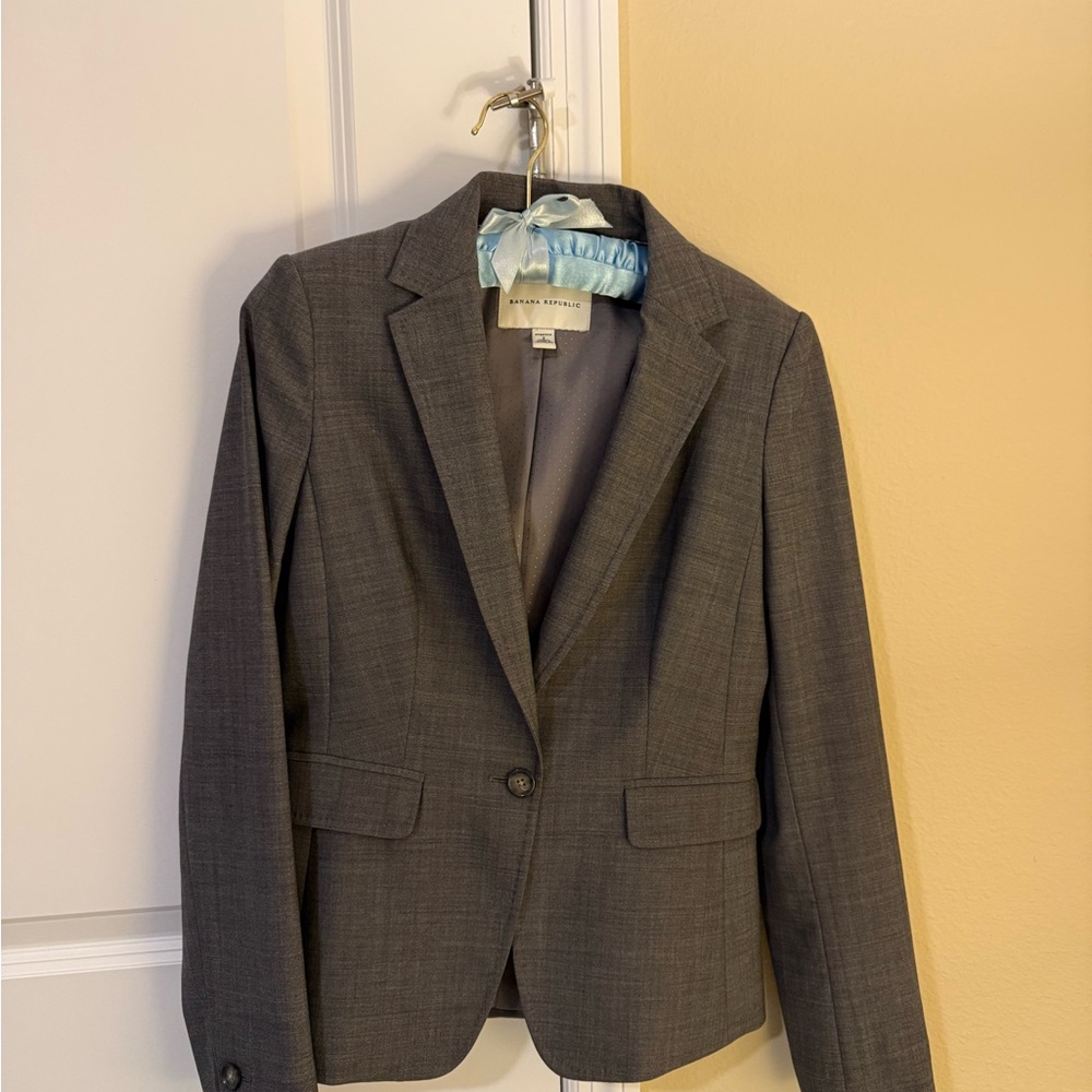 Banana Republic Gray Blazer
